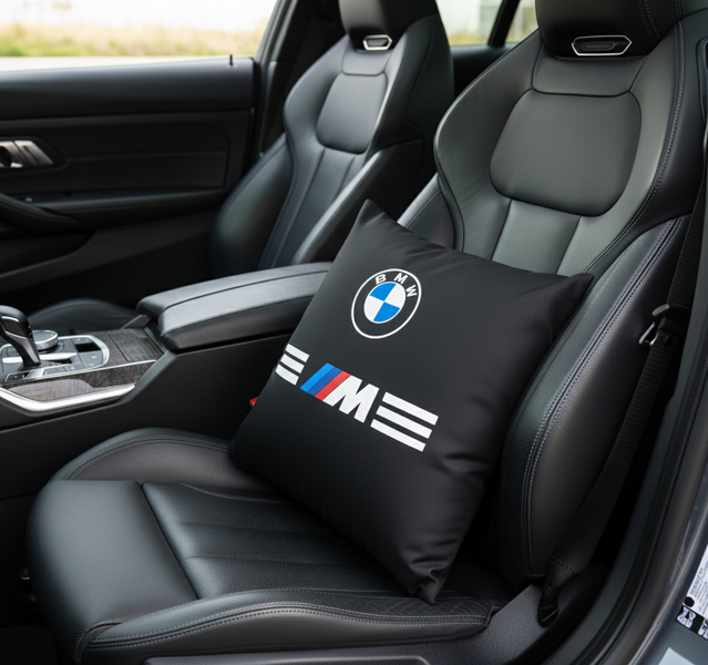 Подушка декоративна з дизайном БМВ автомобільна BMW подушка БМВ фото
