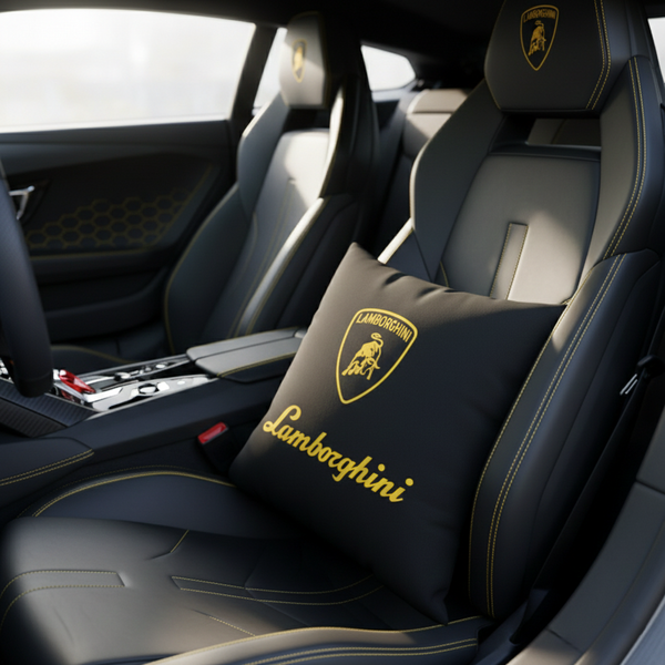 Подушка декоративна з дизайном Ламборгіні автомобільна Lamborghini подушка Ламборгіні фото