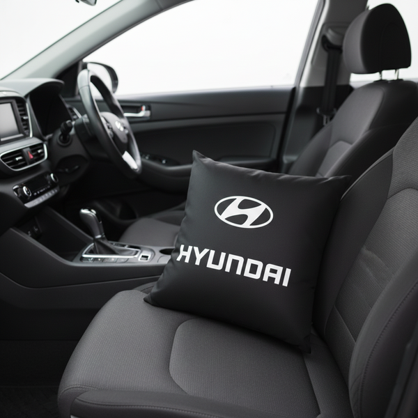 Подушка декоративна з дизайном Хюндай автомобільна Hyundai подушка Хюндай фото