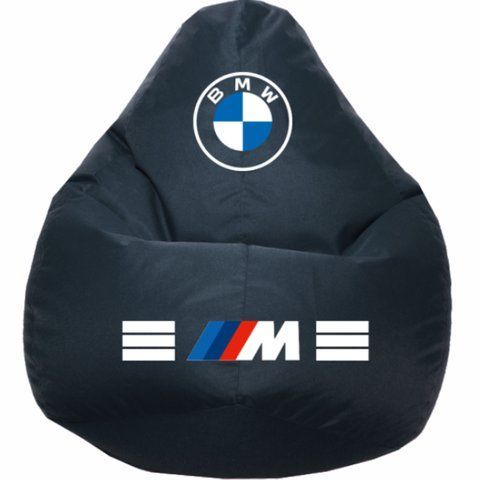Крісло мішок автомобільне BMW|Безкаркасне Крісло мішок БМВ, розмір L 65&times;85 BMW1 окс фото