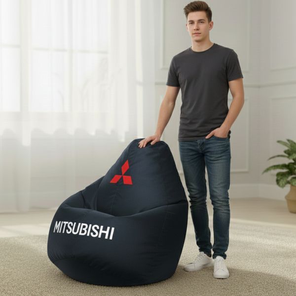Крісло мішок Мітсубісі|Безкаркасне Крісло мішок Mitsubishi, розмір L 65&times;85 Міцубіші 1 окс фото