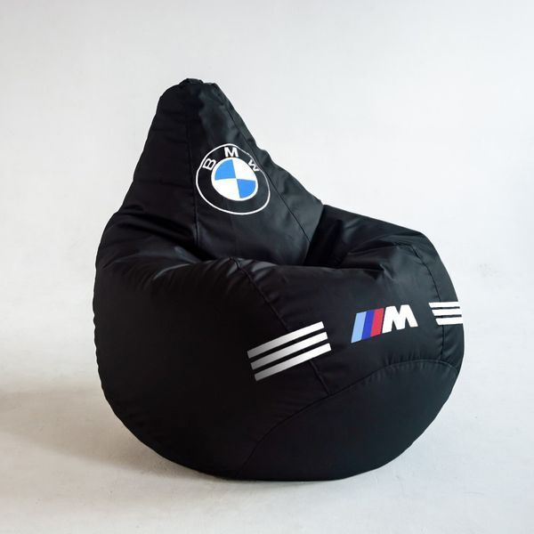 Крісло мішок автомобільне BMW|Безкаркасне Крісло мішок БМВ, розмір L 65&times;85 BMW1 окс фото